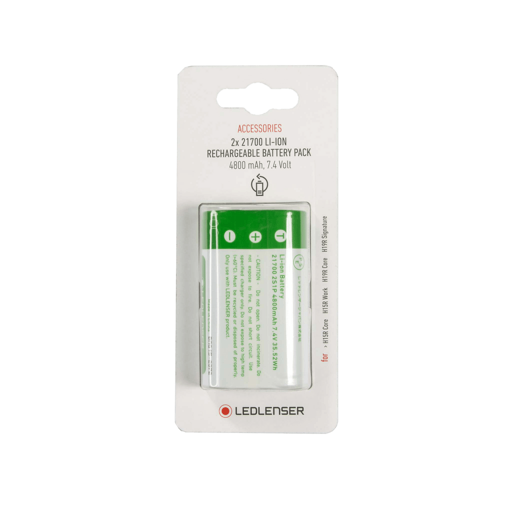 2 x 21700 Li-ion Rechargeable Battery | Suits H15R Core, H15R Work, H19R Core, H19R Signature